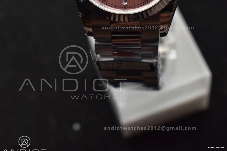 36 QF SS Pink Bracelet Edition President Weight) OnTrend DayDate vr3255 Diamond (Gain V5 904L Steel Dial Best 687 on 0519